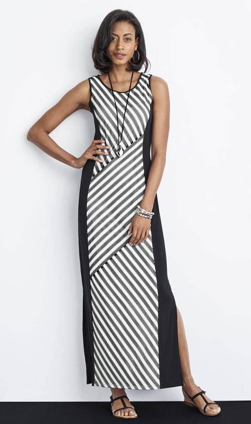 Monochrome Pattern Gown