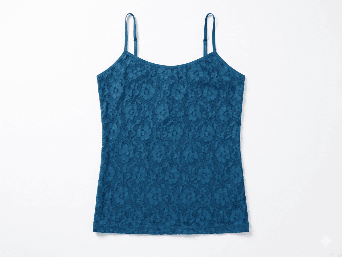 Blue sleeveless top