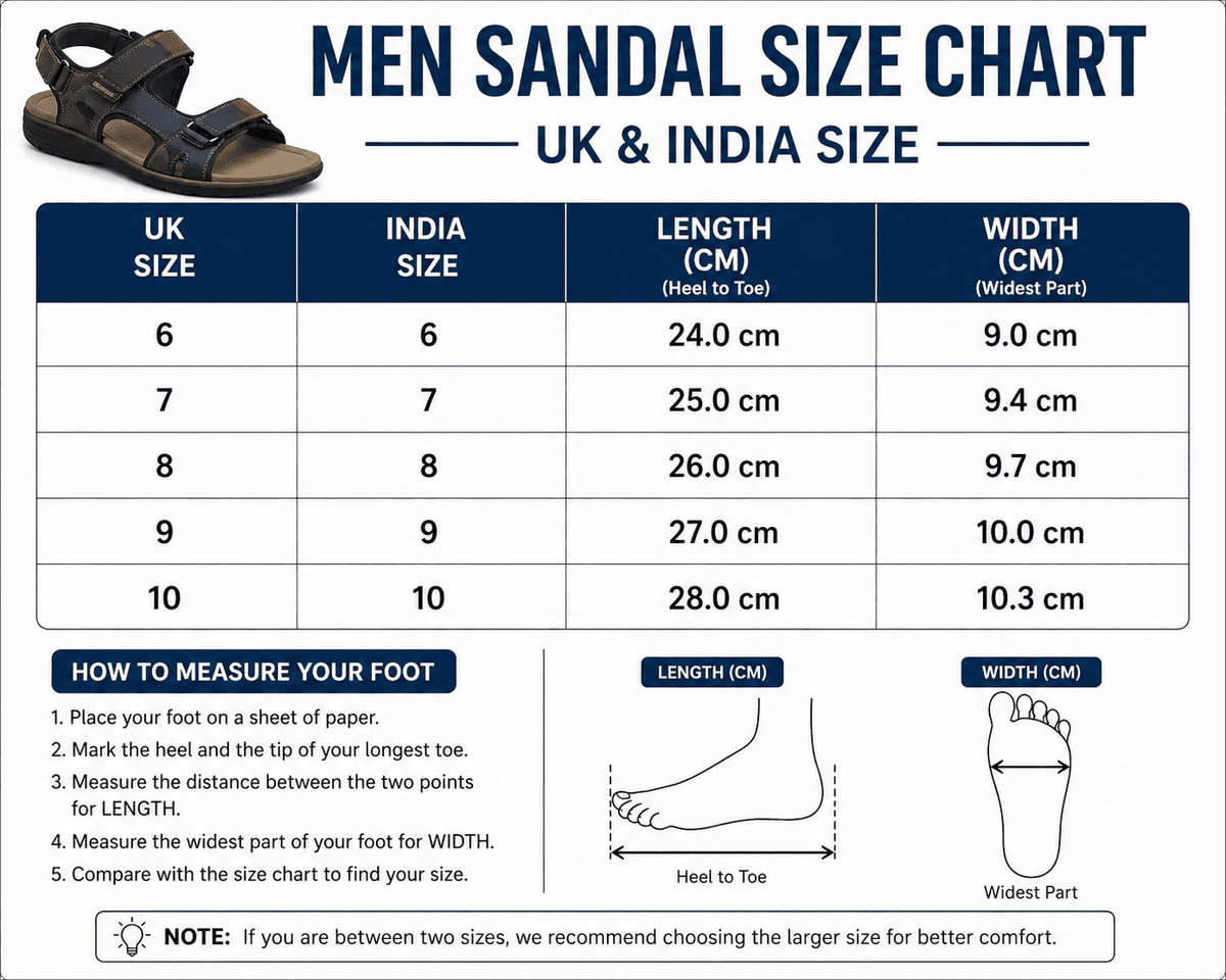 FOX Men's Casual Roman Outdoor Sandals - Black