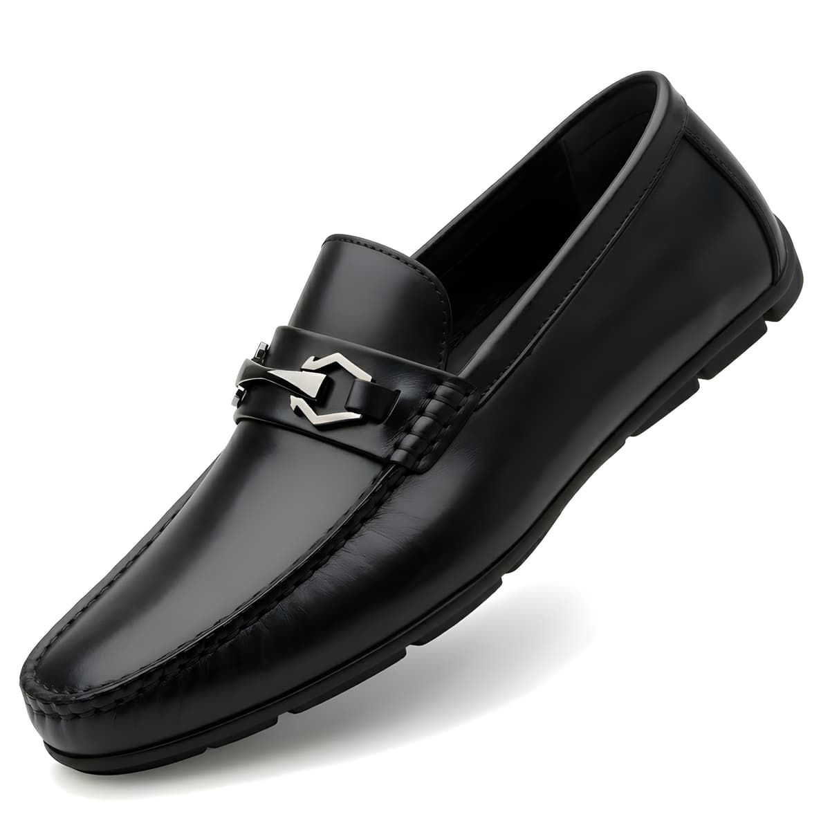 WUGO Men's Classic Driving Slip-On Loafers - Black