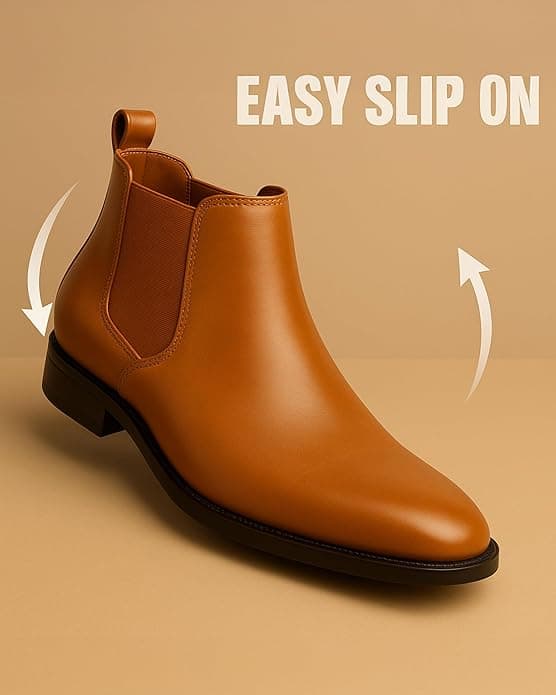 FOX Men's Classic Chelsea Ankle Boots - Tan